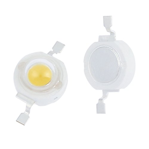 Aexit 20pcs 3000K Lighting fixtures and controls High Power Led Chip Board White(DC 3V-3.4V 1W) Super Bright Intensity SMD COB Light Emitter Components Diode