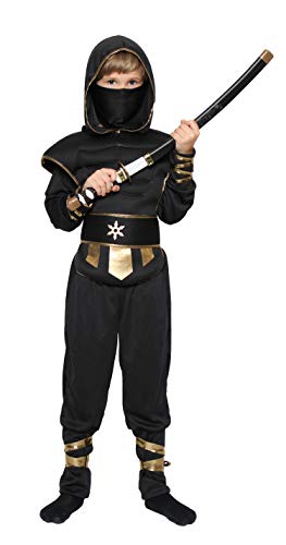 Boys Ninja Costume Halloween Kids Deluxe Costume Set - Warrior-XL