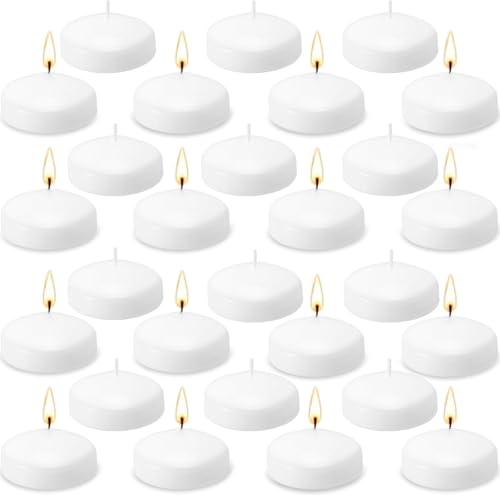 Image of 72 Pack 2-Inch Floating Candles - Perfect for Weddings and Events - White