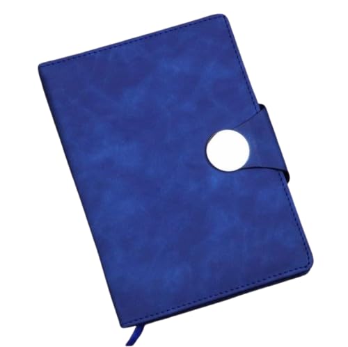 Real Leather Stone Embossed Handmade Diary with Metal Lock -Size of (H) 6*(L) 4.5 Blue