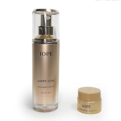 Super Vital Foundation Spf 25 PA++ (No.21 Light Beige) + Super Vital Cream Rich 5ml + Special Natural Oil Control Paper