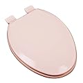 Bath Décor 1F1E5-20 Premium Molded Wood Elongated Toilet Seat with Adjustable Hinge & OSG, Venetian Pink