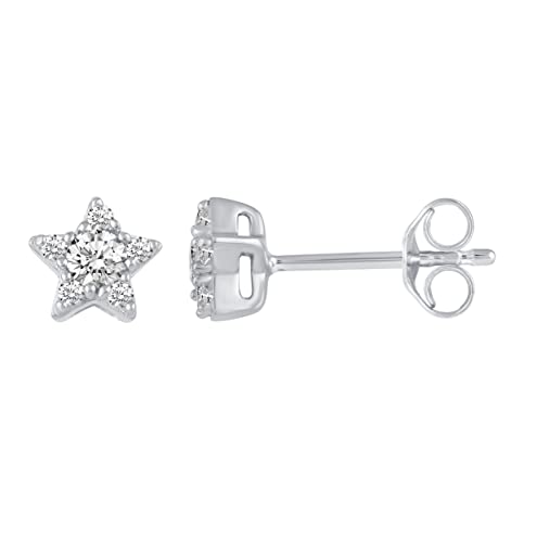 1/4 Ctw Natural Diamond Stud Earrings set in 925 Sterling Silver3