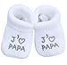 NOSBEBES® Chaussons bébé idée Cadeau bébé maternité Naissance (Blanc-JP) 0-3 Mois Etroit