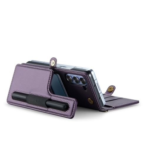 Housse Galaxy Z Fold 6 marron avec portefeuille pour simplifier vos déplacements - 3