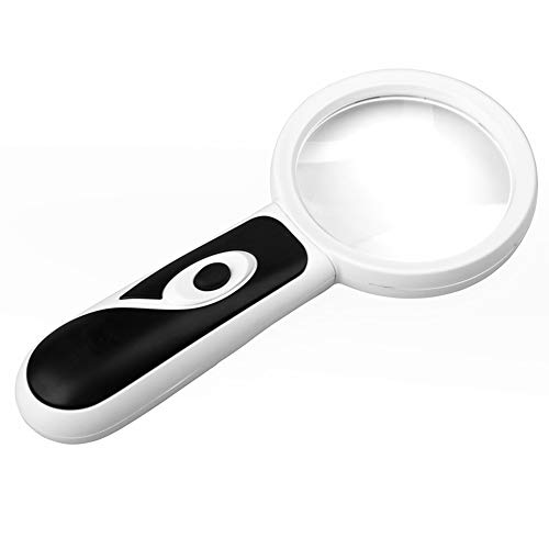 Loupe à main 20x avec miroir grossissant et cadre en ABS robuste