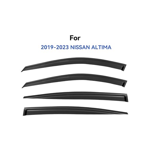 Image of Window Visors Rain Guards for 2019-2025 Nissan Altima, Out-Channel Window Vent Wind Deflectors Visors Shades for 19-25 Altima
