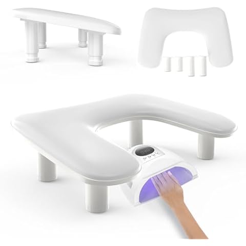 ZIZZON Adjustable U-shaped Nail Arm Rest Cover
