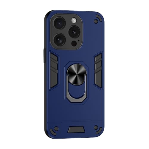 Image of amazon basics Basic Case for Apple iPhone 15 Pro (Polycarbonate, Thermoplastic Polyurethane Blue)