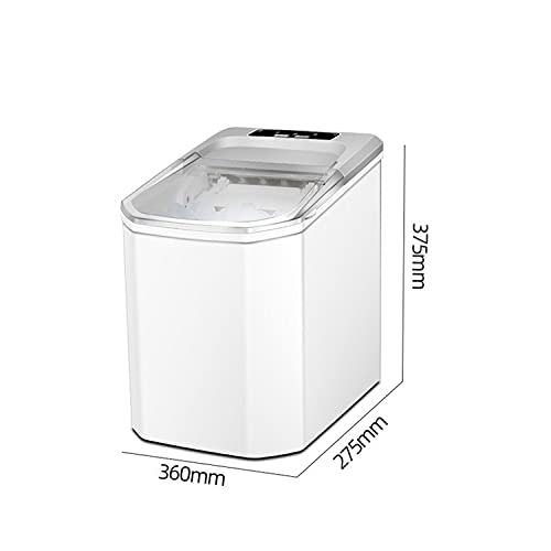 Máquina fabricadora de hielo con pantalla LED, auto-limpiable, portátil, para mostrador, capacidad de 2 L, produce 9 cubos en 8 minutos, para hogar, bar, cocina y oficina miniatura 6