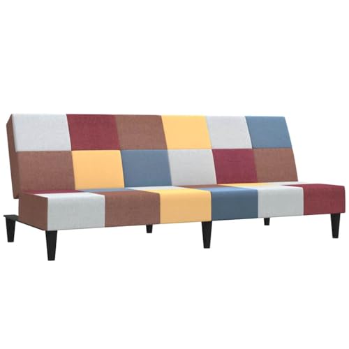 pokgdf Canapé-lit pliable avec dossiers séparés comme canapé-lit confortable pour les petits appartements et lit d'appoint 2 places avec repose-pieds en...