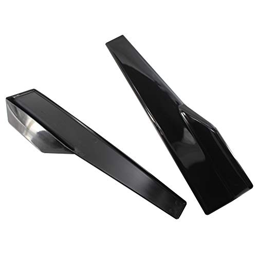 RuleaxAsi Carro ABS Bumper Spoiler Traseiro Lip Side Skirt Extension Splitters Aletas Fender