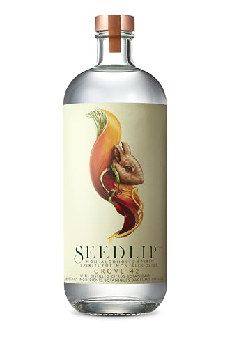 Seedlip Grove 42 | Non-Alcoholic Spirit | with Distilled Citrus Botanicals | 0% vol | 70cl | Notes of Orange | Ginger & Lemon | Enjoy with Cocktail Mixers & for Non-Alcoholic Drinks