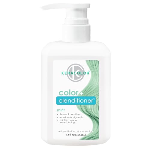Image of Keracolor Color + Clenditioner 3-in-1 Color-Depositing Conditioner, Gentle Cleansing Conditioner Infusing Semi-Permanent Hair Color, 23 Shades, 12 Fl Oz