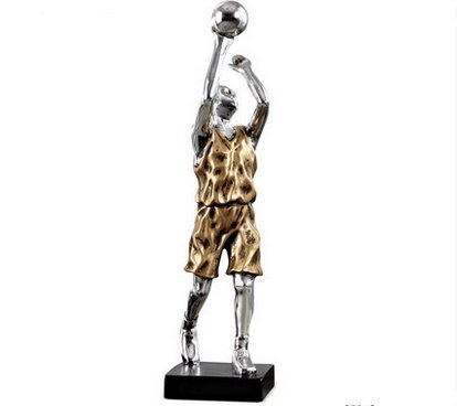 Resin Basketball Player Model Sculpture Figuine Statue, One-Hand Shot, Best Birthday Gift #TOP23