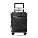 Guardify Luggage Covers for Suitcase Tsa Approved, 20' Clear Luggage Protector Suitcase Cover|Sturdy Transparent & PVC Waterproof Travel Luggage Sleeve|Carry On Luggage Plastic Cover in 1 Perfect Fit
