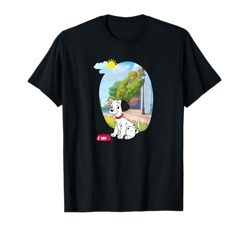 T-shirt 101 Dalmatiens Disney imprimé graphique vintage vêtement à manches courtes en coton