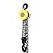 Chain Hoist Pulley 4400 lb/ 2 Ton Capacity 10FT Lifting Height Alloy Stee Manual Hand Chain Block Hoist Lift with 2 Heavy Duty Hooks 360Â° Rotation Hook for Lifting Good in Transport & Workshop, Yellow