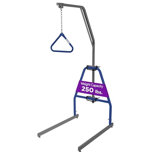 ProHeal Medical Trapeze Bar for Bed Mobility - Standard Trapeze Bar Set with 250 lb. Weight Capacity - Bed Pull Up Assist for Elderly and Bedridden Patients