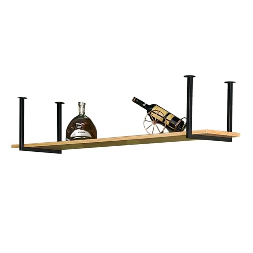Étagère de plafond pour bar et restaurant avec support de stockage de vin en bois - 2