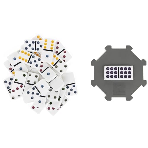 Spin Master Games Double Nine Dominoes Set in Storage Tin, Classic Game for Kids & Adults Ages 8+