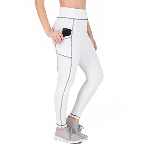 Image of Yoga Pants for Women High Waisted Stretchable Workout Jeggings with Pockets.