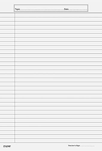 Image of Eclet 90 GSM A4 Size Both Side Ruled Sheet for Project /Assignment /Practical /Homework (Pack of 100 Sheets)