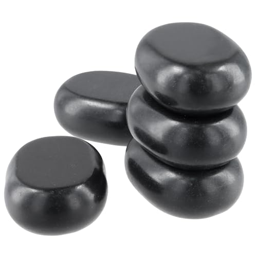 MUKLEI 15 pcs Massage Stones, 3 x 2 x 1 inch Essential hot Stones Rocks Massage for Spa Therapy Relaxation - Thumbnail 6