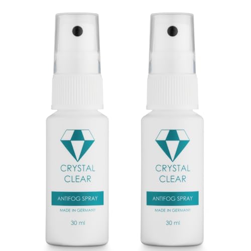 Crystal Clear® Spray Anti-buée Efficace et Durable - Fabriqué en Europe - Anti-Fog Spray - 30 ML - Spray Anti-buée pour Lunettes de Natation et de plongée (1)