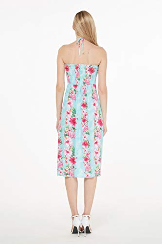 Image of Women's Hawaiian Luau Halter Dress in Signature Prints