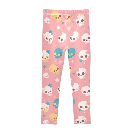 KLL Skulls Seamless Toddler Girl Cotton Pants Stretch Full Length Dance Pants Running2