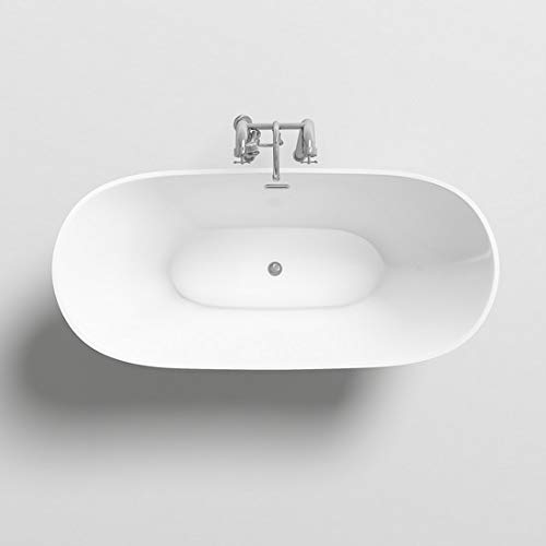 Łazienka Włochy Wanna 170x80x72 cm centrum wolnostojący biały błyszczący styl nowoczesny design