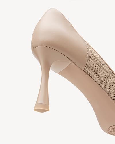 Women's Pointed Toe Kitten Heel Pumps - 2.9 Inch Low Closed Toe Dress Shoes for Wedding, Party, Comfortable Work Pumps3