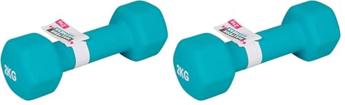 UPFIT - Haltère 2kg - A l'unité - Prise en main parfaite - Forme étudiée afin de pouvoir faire différents exercices polyvalents - Permet un entrainement complet - Poignée large et fonctionnelle Bleue