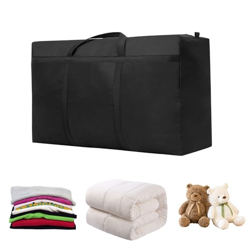 180 L Bolsa de Almacenamiento Extra Grande, 600D Oxford Bolsas de Mudanza, Impermeable Bolsa Grande Almacenamiento, Bolsa de Transporte, para Guardar Ropa Sabanas Mantas y Edredones(100 x 60 x 30 cm)