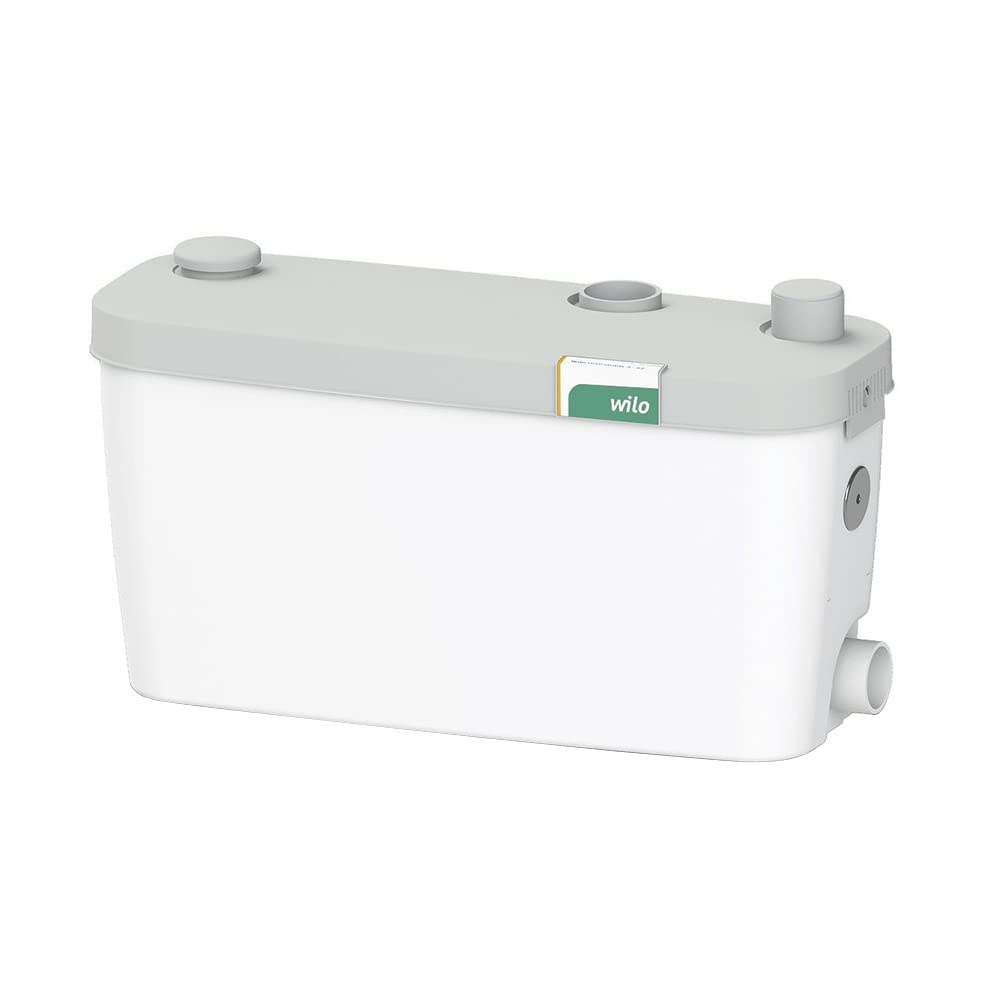 Wilo -iDrainlift 3-37, sistema di sollevamento delle acque reflue compatto per acqua sporca senza feci per il drenaggio di docce, lavatrici, lavastoviglie e lavandino, 3 porte, 6100l/h, 0, 8 bar, 400