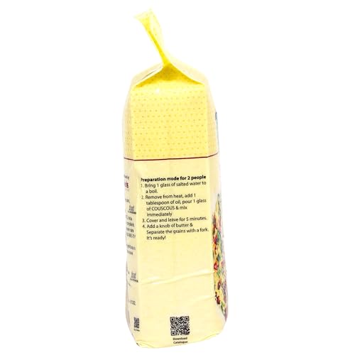 Image of Freshos Couscous Semolina, 500 Gm, Pack of 2 | Quick Cooking, Imported from Italy, Vegan-Friendly, Gluten-Free, Non-GMO.