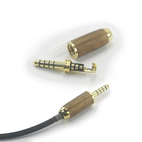 Fiche jack 4.4 mm 5 pôles ABLET en bois pour écouter la musique au salon