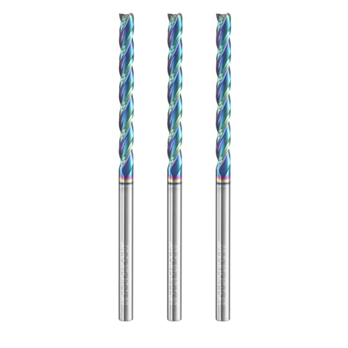 Broca enrutador espiral de carburo sólido con tres flautas de alta resistencia dimensional