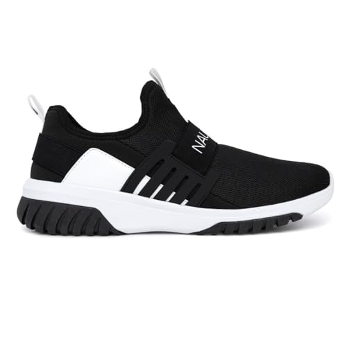Image of Nautica Men's Slip-On Sneakers - Casual Fashion Shoes for Walking, in Medium & Wide Widths
