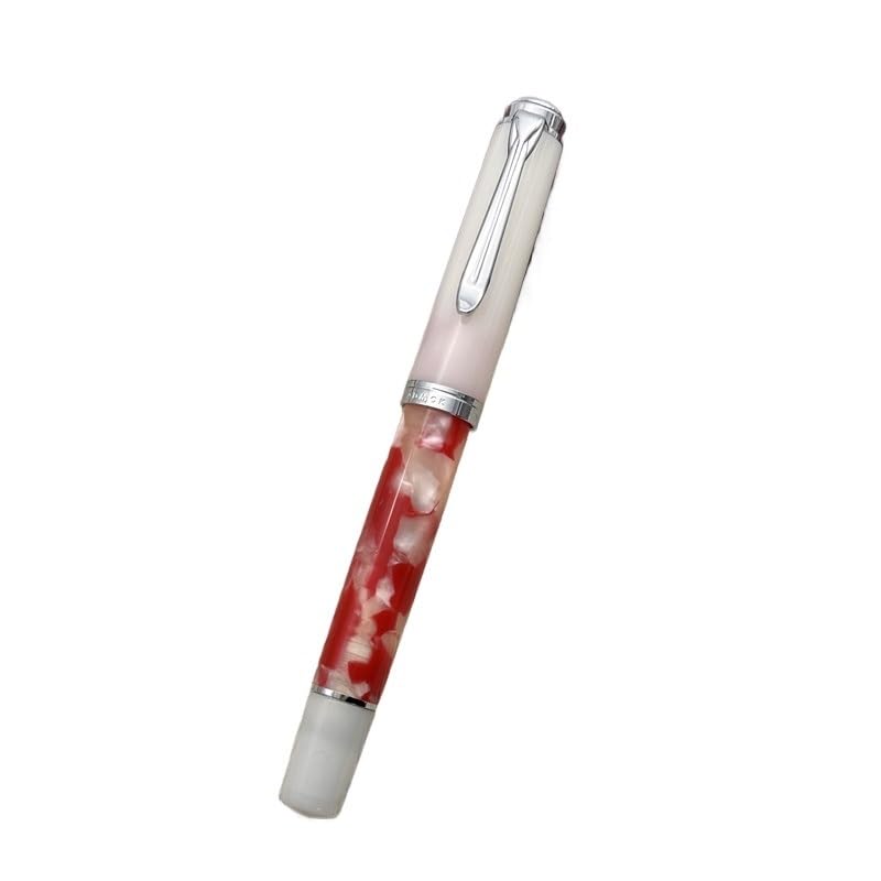 Pióro wieczne tłokowe nowe przezroczyste EF/F/M 0,38/0,5/0,7 mm stalówka do pisania atramentem pióro biurowe przybory szkolne (O, Schmidt M (0,7 mm)