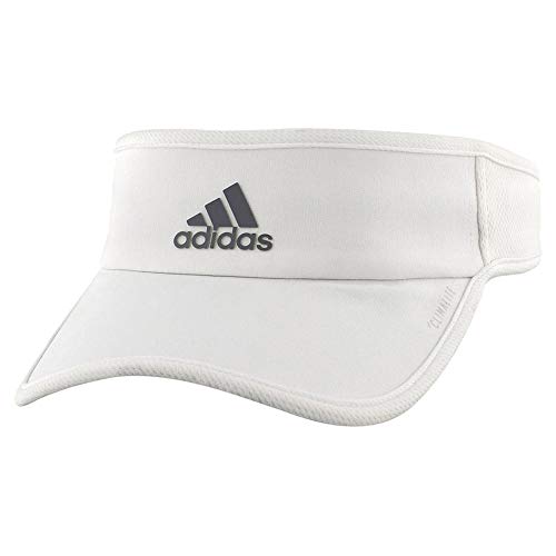 adidas Women's Superlite Sports Performance Adjustable Visor, White/Light Onix, One Size