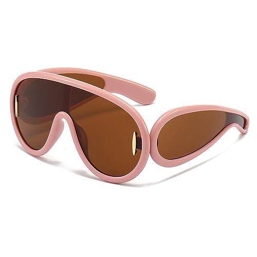 Nuevo 2025 Gafas de Sol Punk para Mujeres y Hombres Hip Hop Gafas de Sol de una Pieza UV400 Gafas