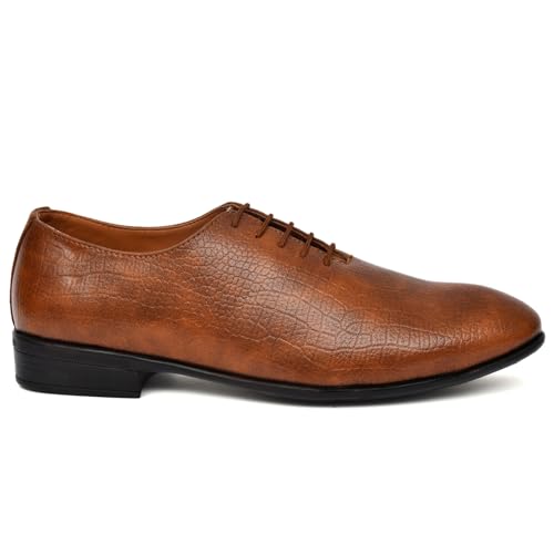 Kingfiele-Mens-Leather-Dress-Shoes-Brown-27-cm