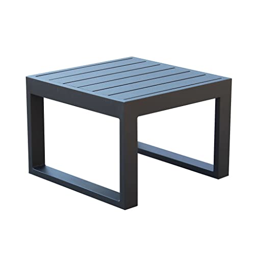 Decorspace Cubo Table basse pour lit d'extérieur et jardin 45 cm en aluminium (anthracite)