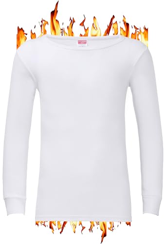 ZRWASKA® Sous-vêtements thermiques pour hommes Gilets à manches longues, T-shirts thermiques à manches courtes Sous-couche chaude Thermals d'hiver Couche de base Vêtements Gilet pour hommes Taille