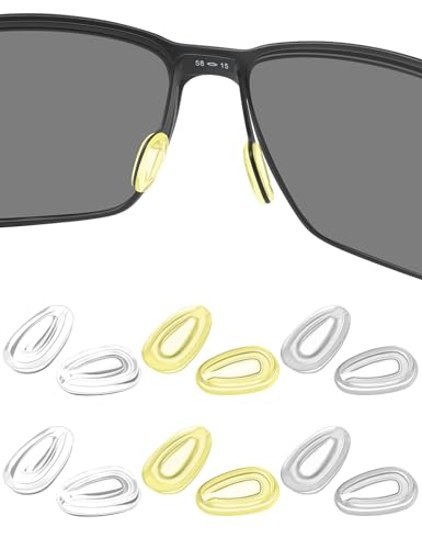 Image of 6 Pairs Replacement Nose Pads for Oakley Feedback OO4079|Holbrook Metal OO4123|Gauge 6 8 OO6038 OO4124|Crosshair
