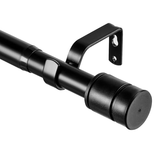 ENJOYBASICS Gardinenstange Schwarz 50-228cm Vorhangstange Ausziehbar Extra...