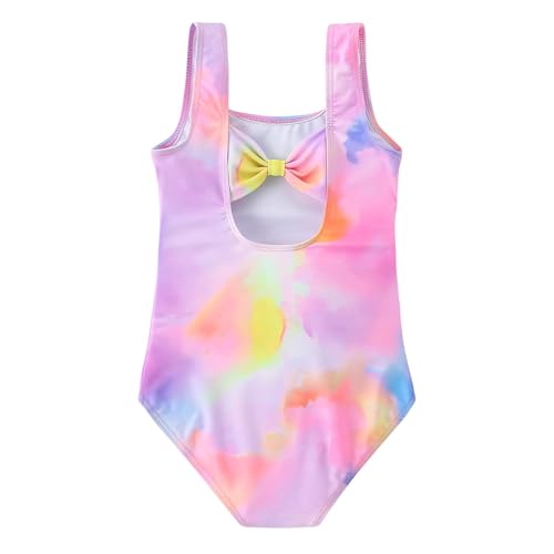 Toddler Swimsuit Girl One Piece Rash Guard Tankini Bathing Suit Little Girls Sleeveless Quick Dry Swimwear 4-8 Years2