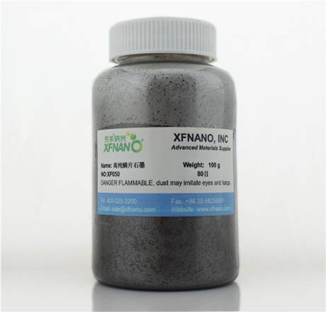 Poudre de graphite ultra pure flocon de graphite 80 mailles - Expédition prioritaire le jour même (500 g, maille : 80)